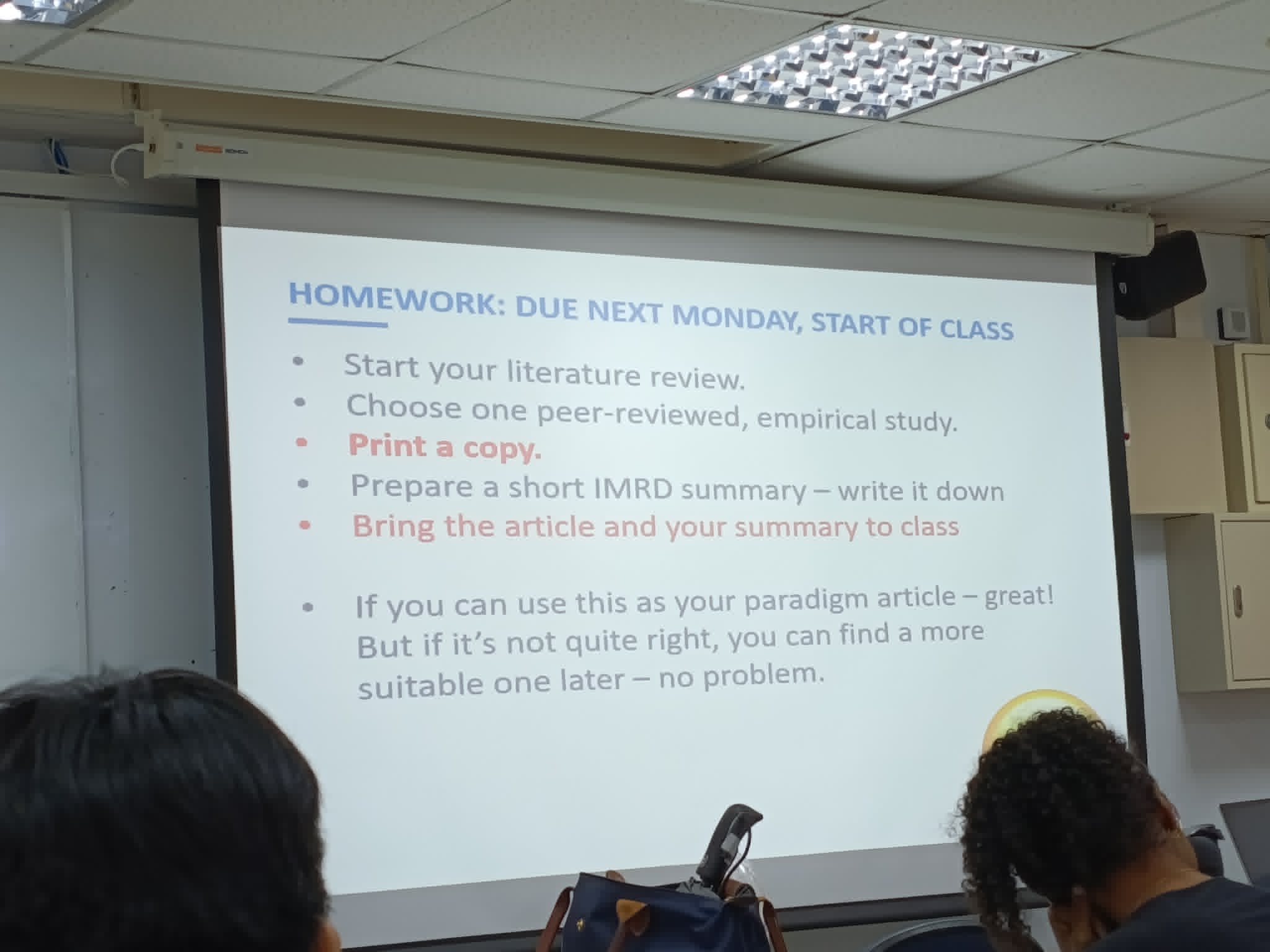 First Day of Class in Taiwan